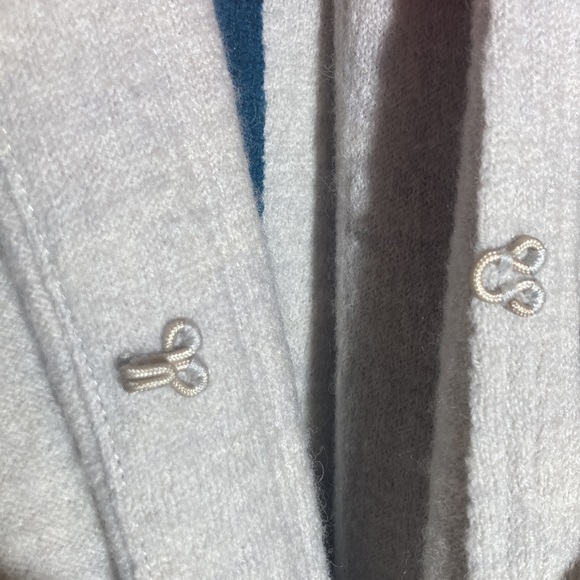 Rosie Neira Cardigan Hoodie Woodland Fairy Boiled Wool Anthropologie Ivory XS - Picture 7 of 12